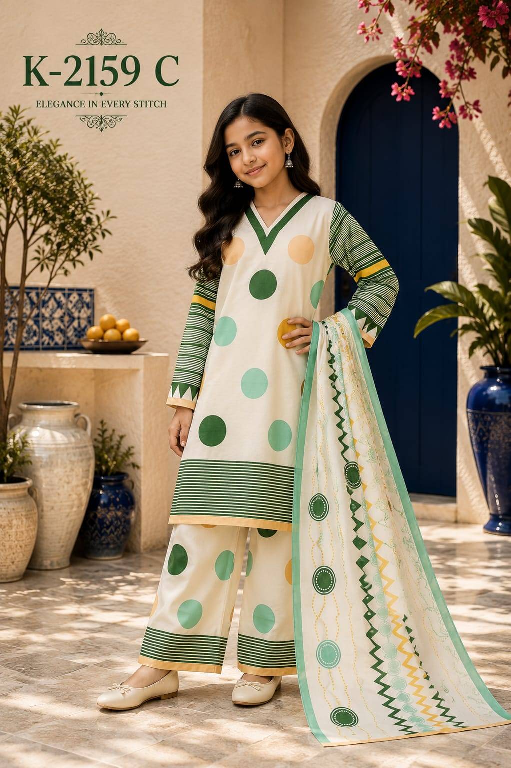 K-2159 By The wonder woman Indian casualwear designer Mal Satin kids collection At Wholesale Price